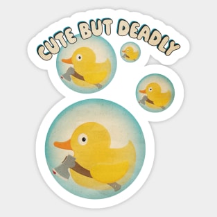 Cute But Deadly Too Sticker